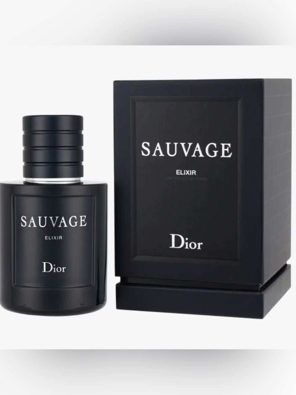 Dior Sauvage Elixir Bottle and Box - Black